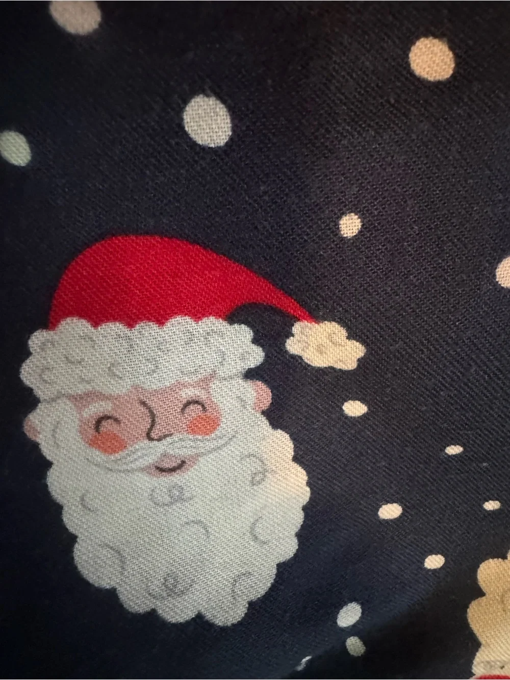 Old Navy Navy and Red Santa Print Kids Pajama Set